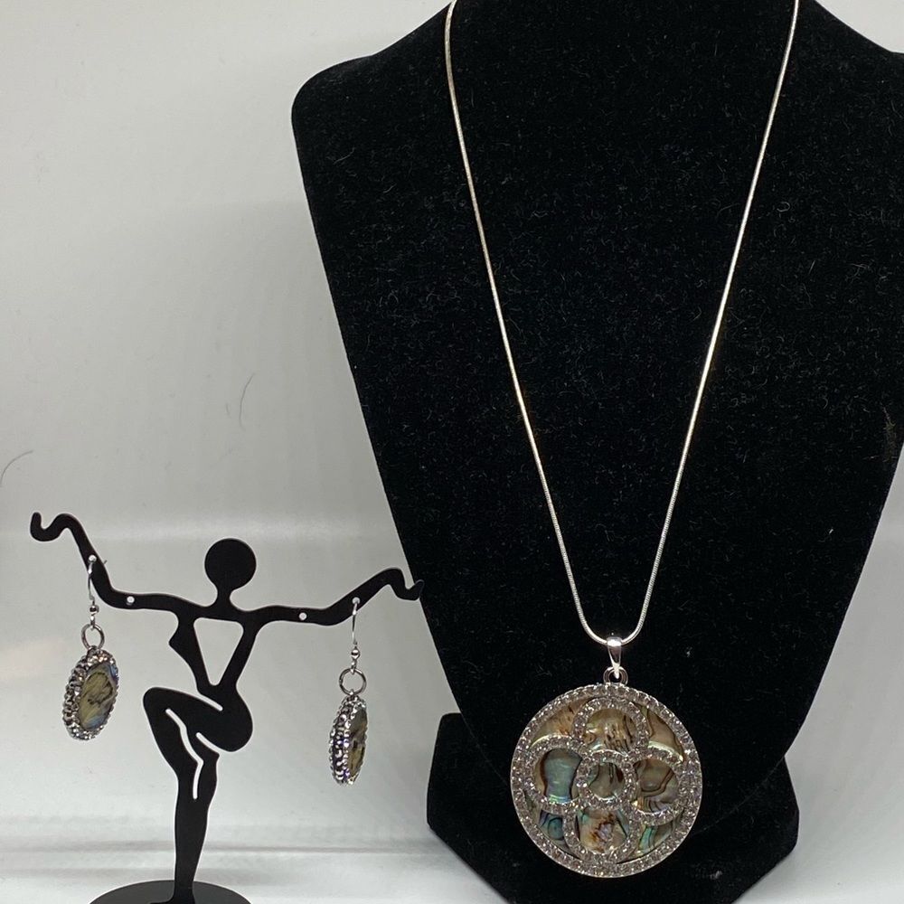 Stone necklace set -HANDMADE
